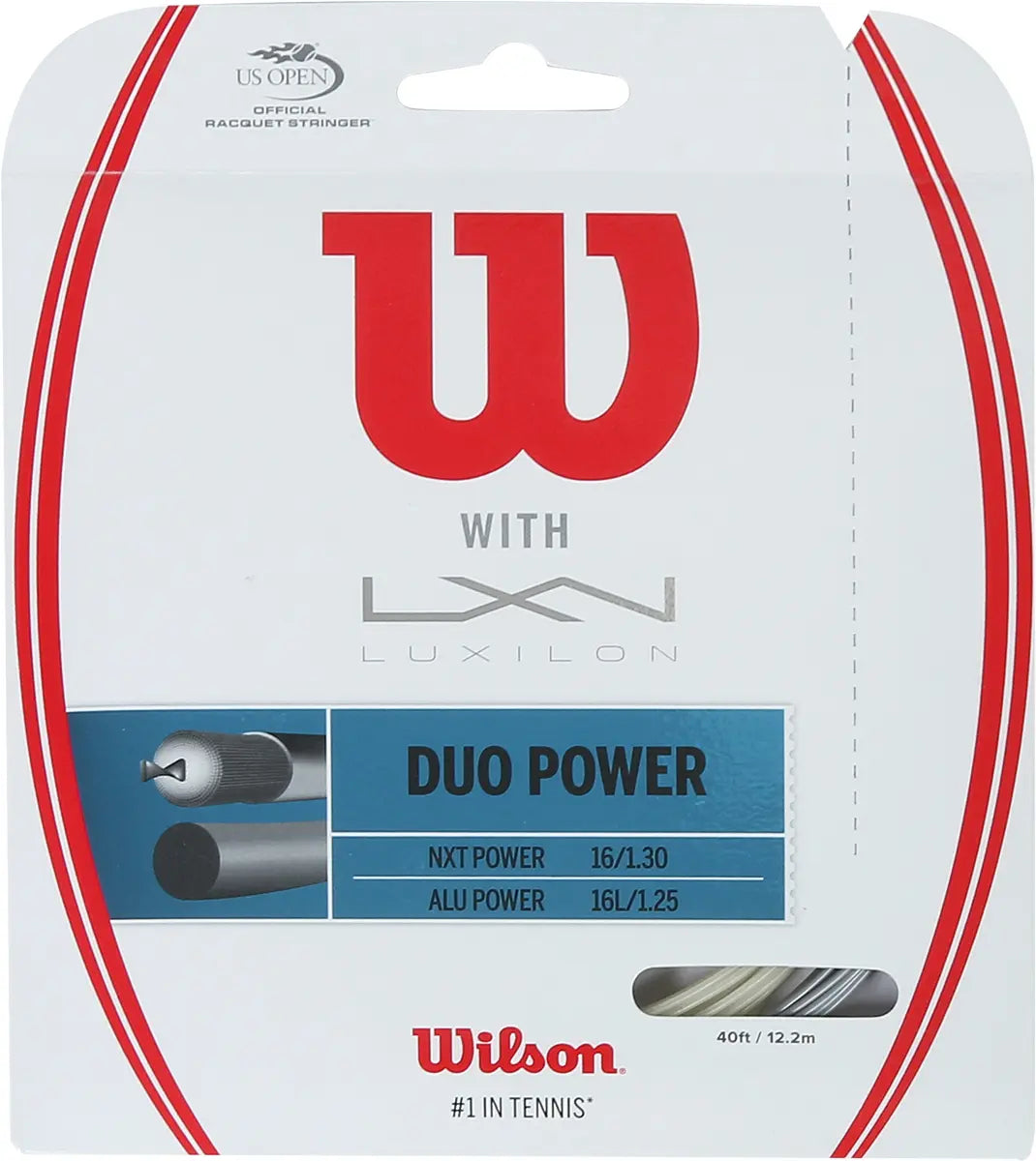 WILSON DUO POWER BESAITUNG: LUXILON ALU POWER & WILSON NXT POWER 1,25 (12,20 METER)