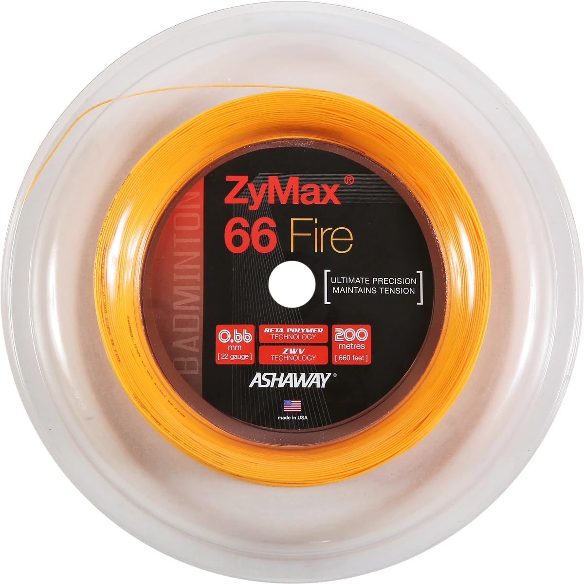 BOBINE BADMINTON ASHAWAY ZYMAX 66 FIRE (200 METRES)