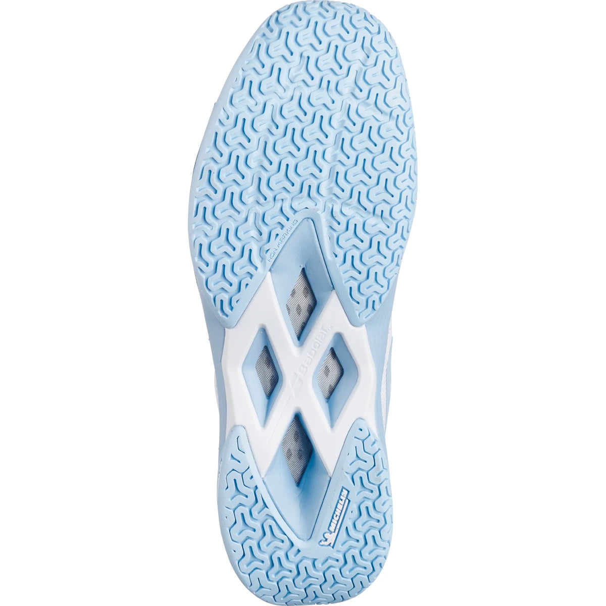 CHAUSSURES BABOLAT FEMME INDOOR SPIRIT 2 WHITE/BLUE
