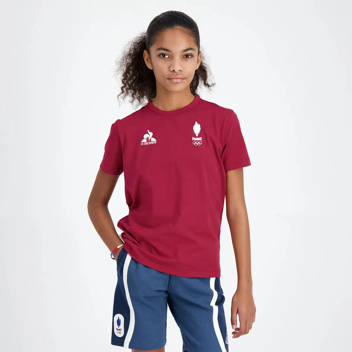 T-SHIRT LE COQ SPORTIF JUNIOR FRANCE OLYMPIQUE VILLAGE