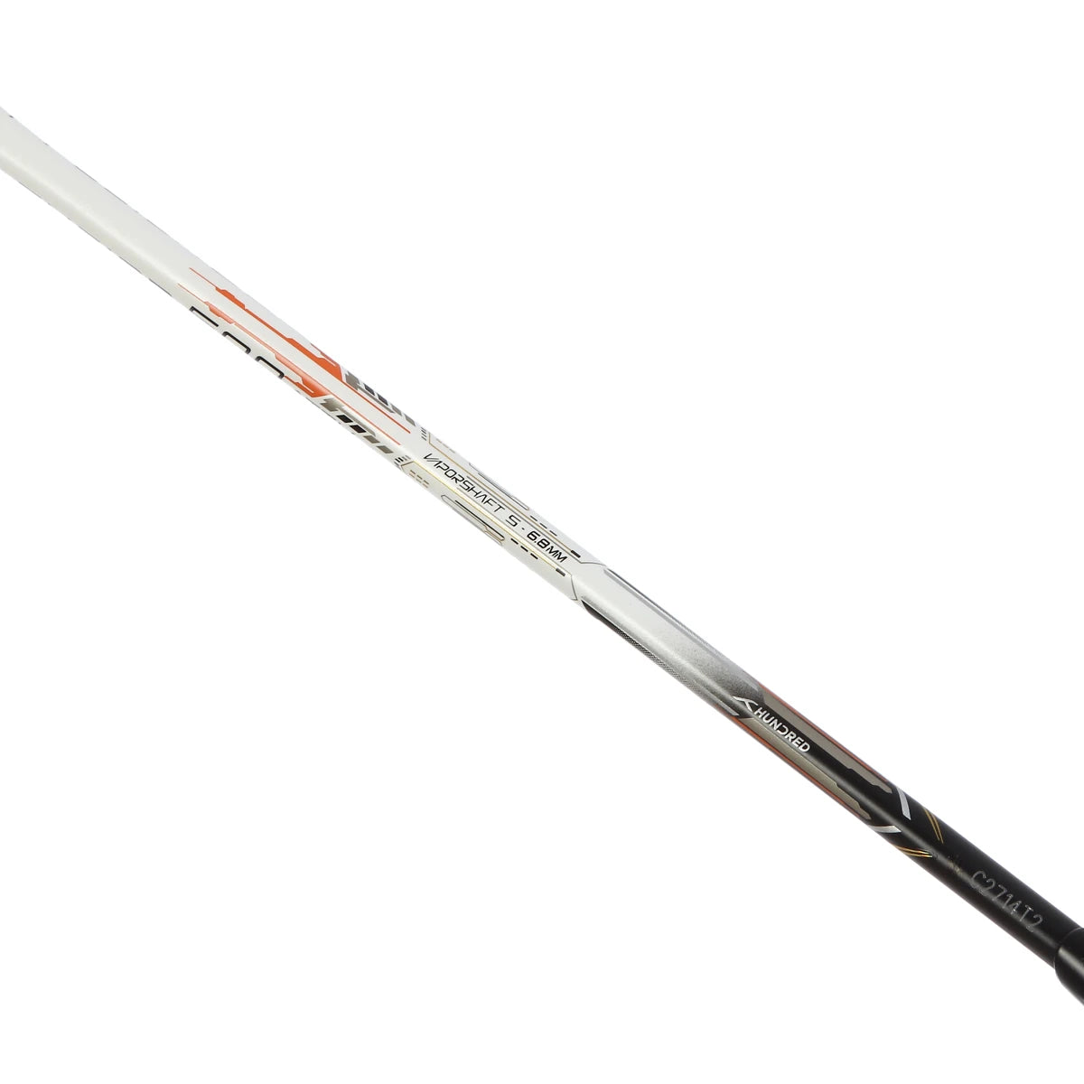 BADMINTONSCHLÄGER HUNDRED T-FUSION 500 ATTK 4U (UNBESAITET)