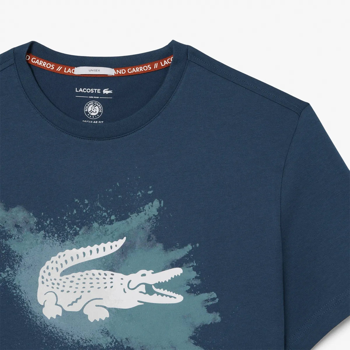 T-SHIRT LACOSTE ROLAND-GARROS SPRAY LOGO