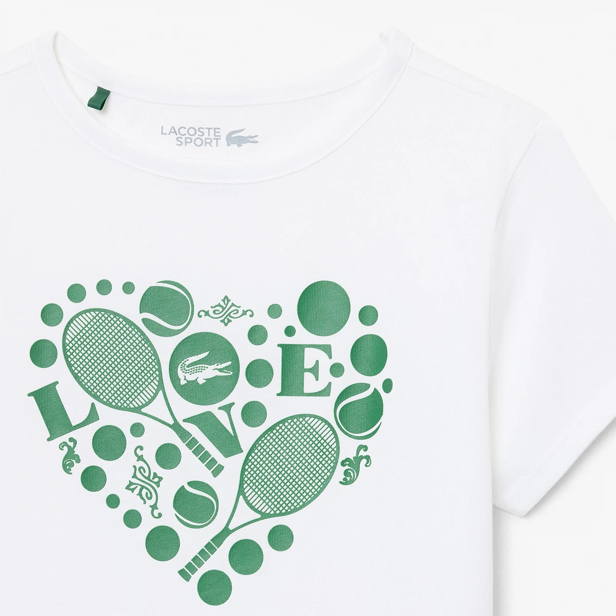T-SHIRT LACOSTE JUNIOR FILLE CORE PERFOMANCE GRAPHIC