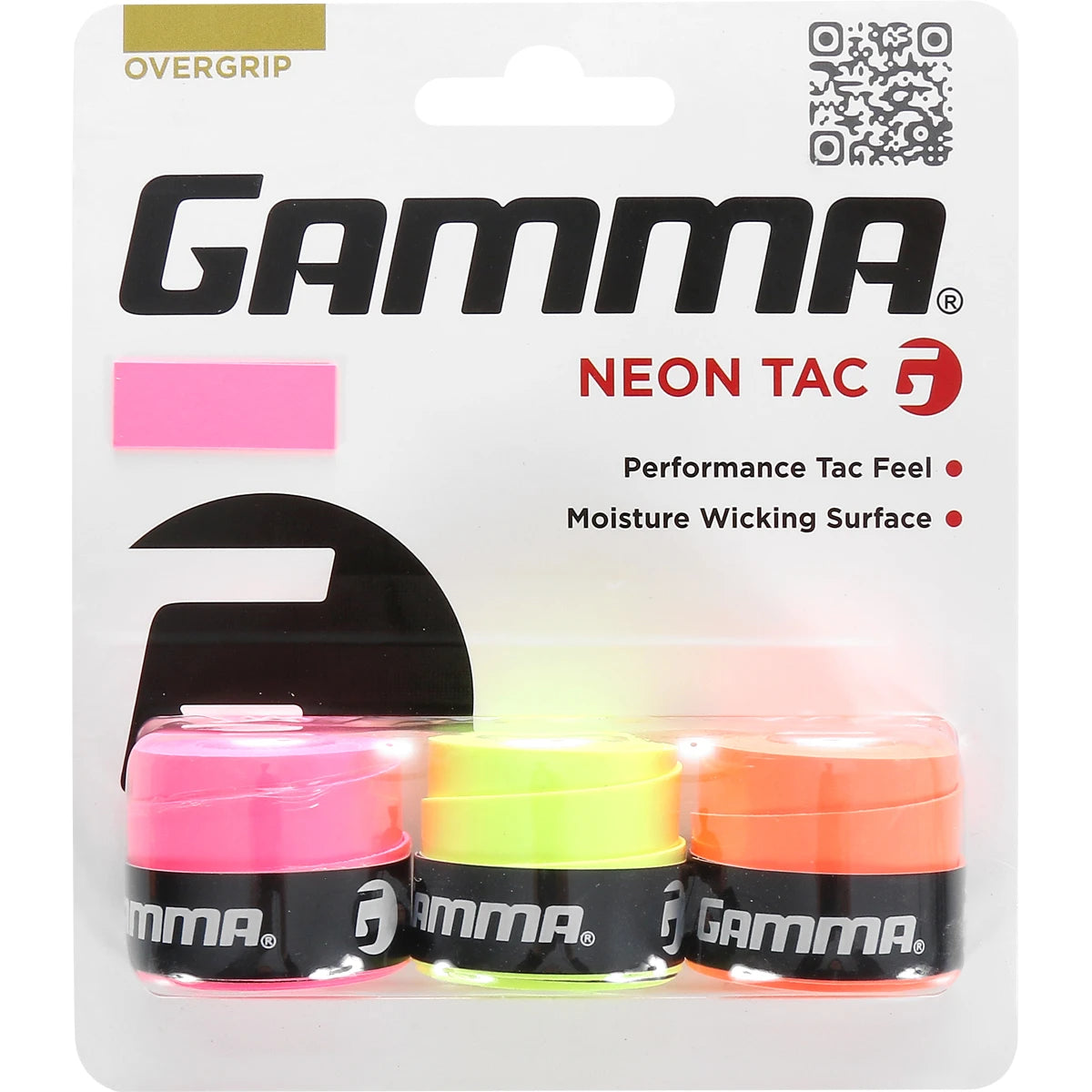 GAMMA NEON TAC OVERGRIPS x3