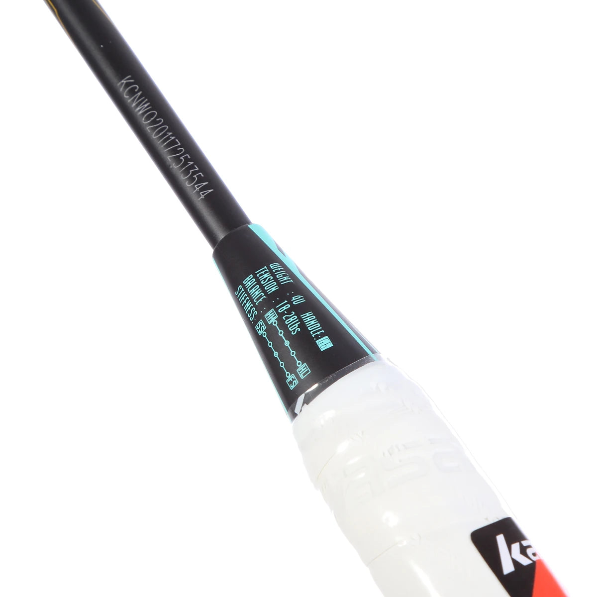 BADMINTONSCHLÄGER KAWASAKI PASSION P38 BLACK (BESAITET)
