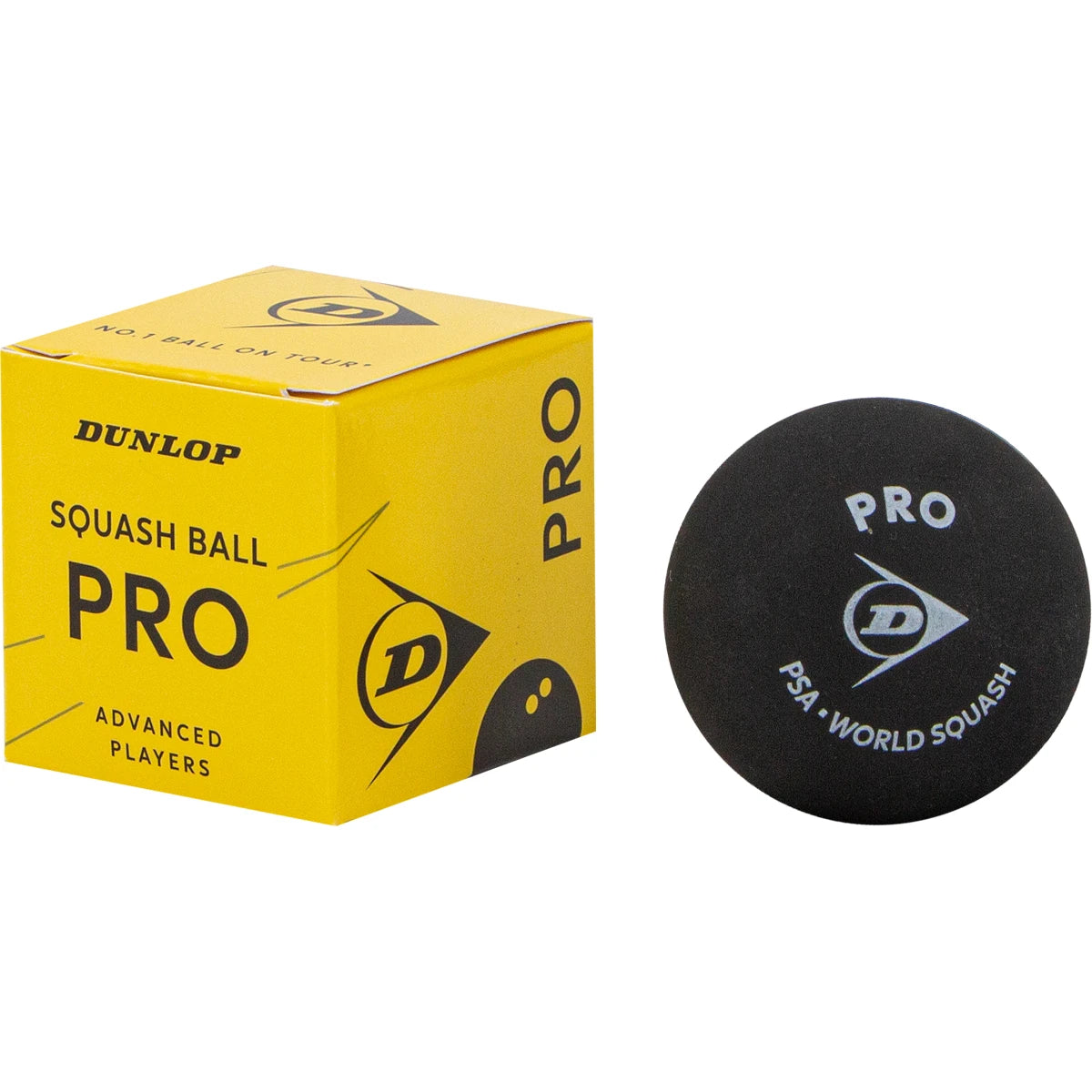 Balles Squash Dunlop Pro (Double Point Jaune X12)