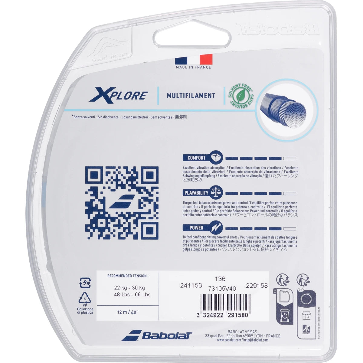 CORDAGE BABOLAT XPLORE (12 METRES)