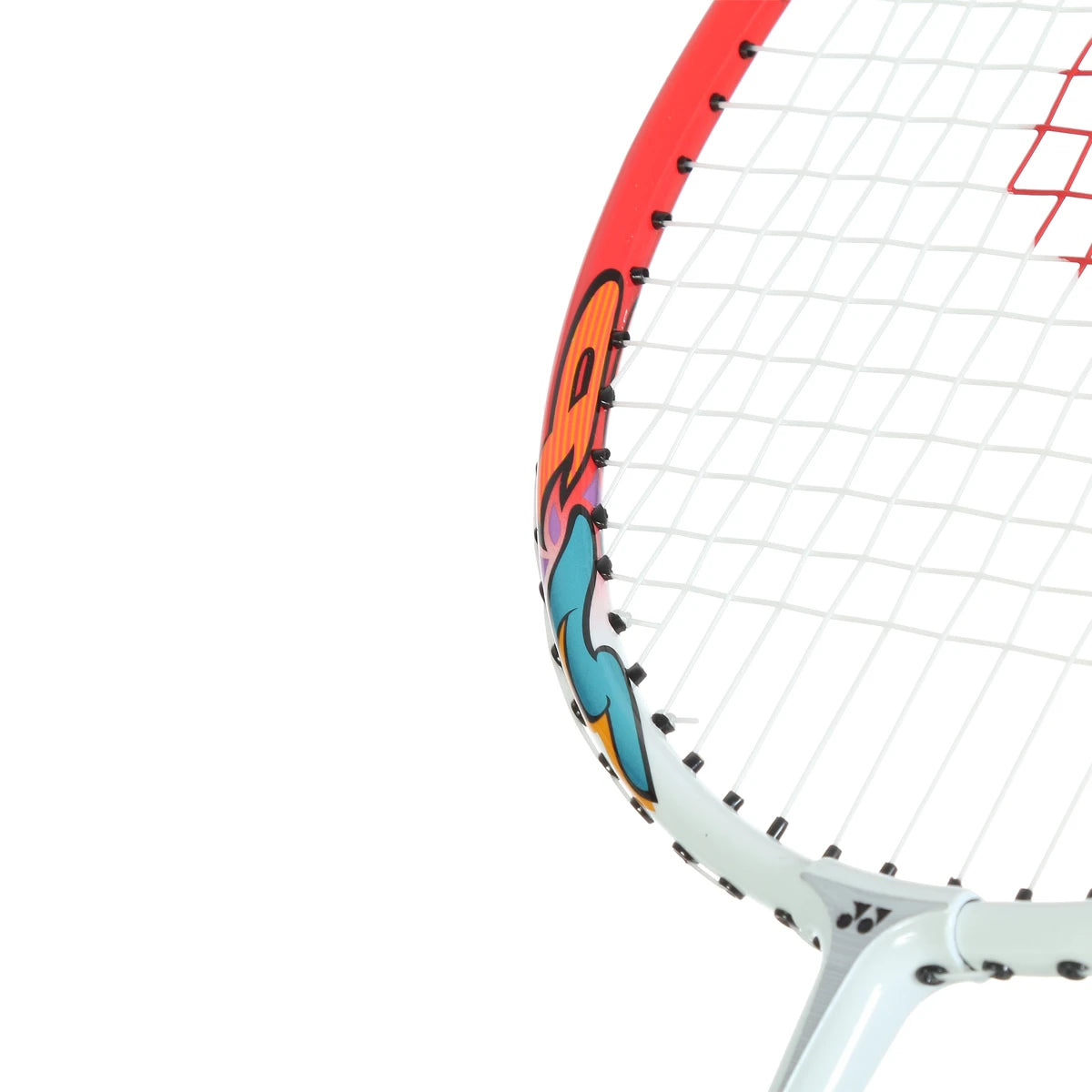 YONEX MP2 SENIOR WHITE-RED BADMINTON RACKET (STRUNG)