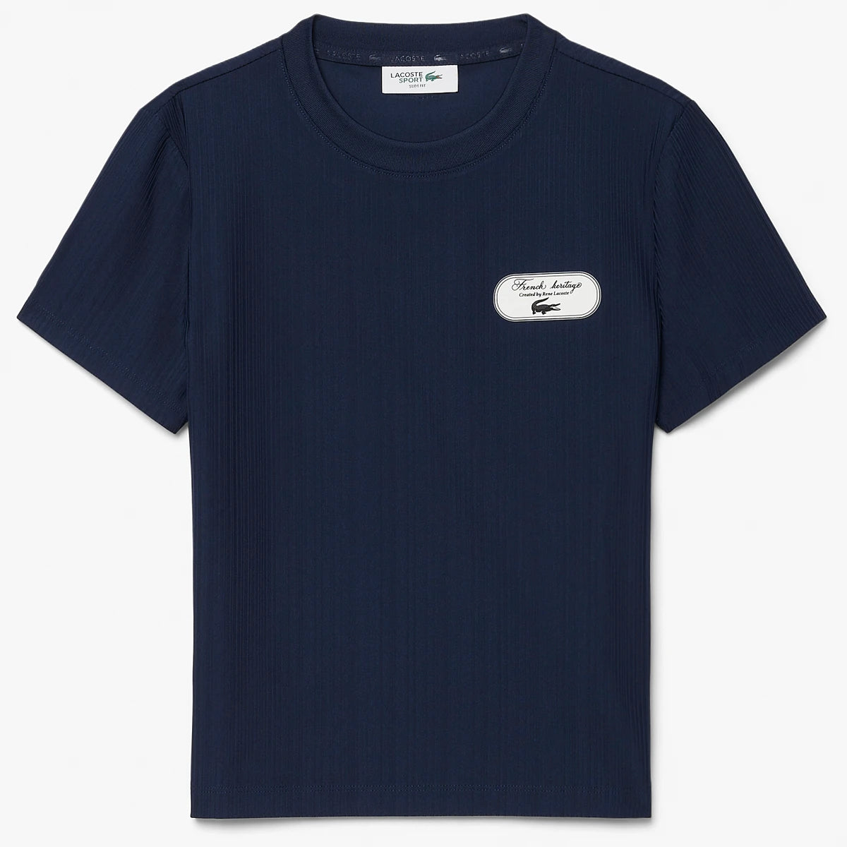 DAMEN T-SHIRT LACOSTE HERITAGE