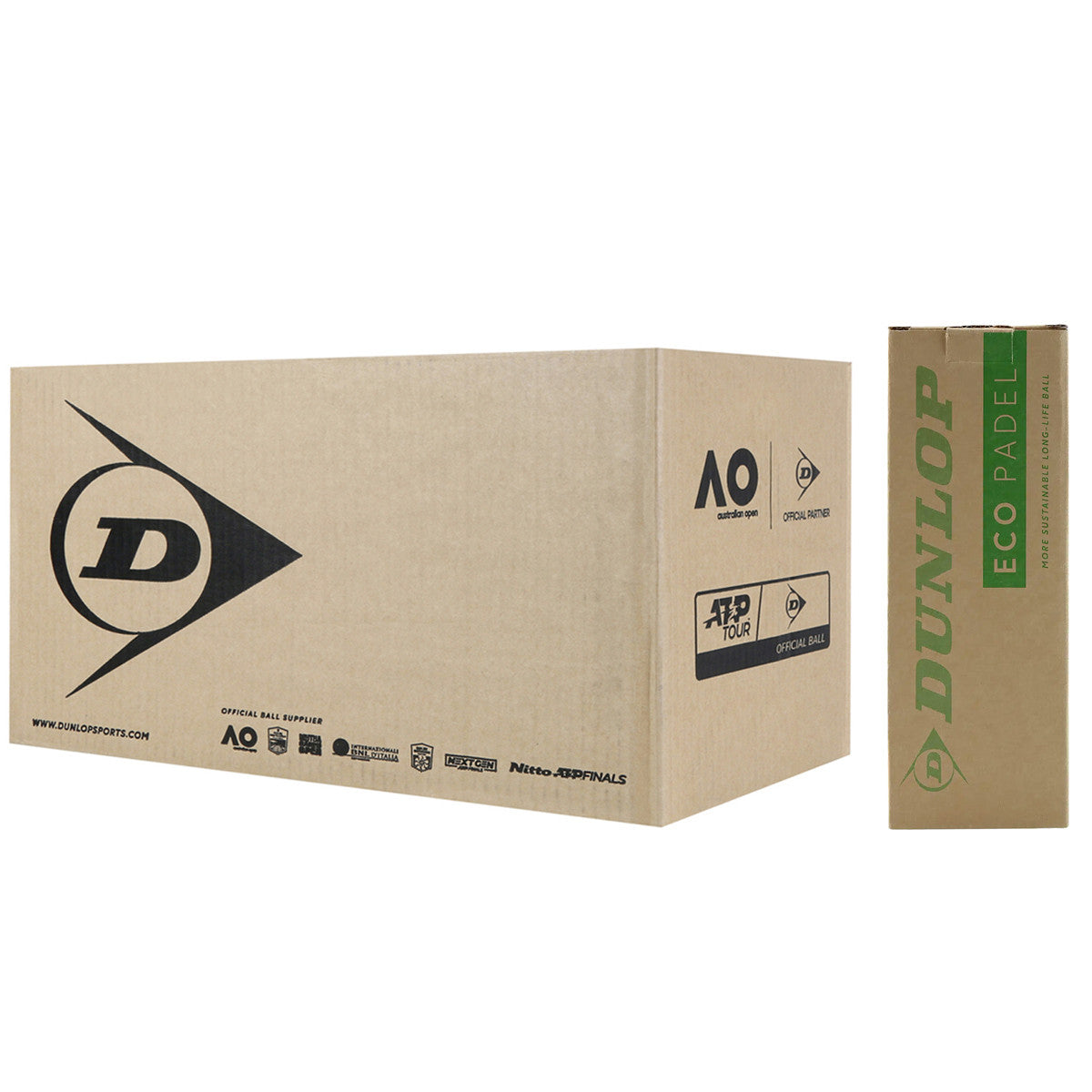 BOX OF 24 TUBES OF 3 DUNLOP ECO PADEL BALLS