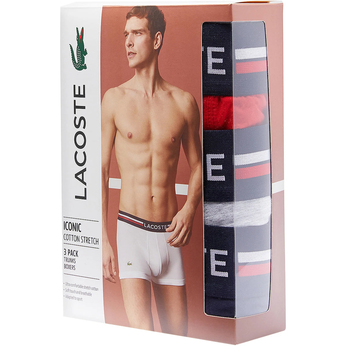 PACK OF 3 LACOSTE SHORT BOXERS