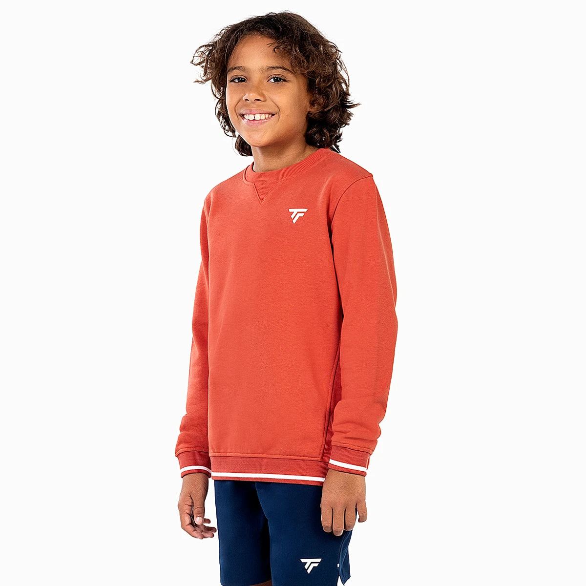 TECIFIBRE JUNIOR TEAM SWEATSHIRT TERRY TERRAKOTTA