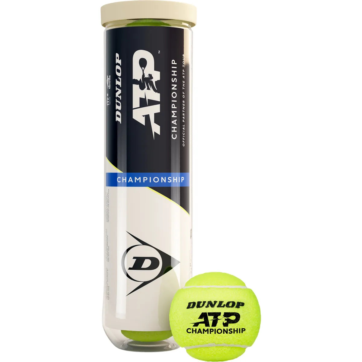 ROHR MIT 4 DUNLOP ATP CHAMPIONSCHAFTSBÄLLEN