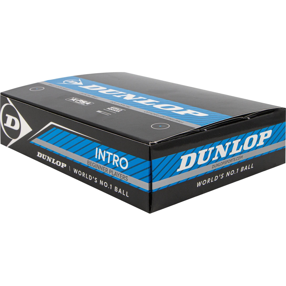 DUNLOP SQUASHBALL INTRO BLAU (EINFACHER BLAUER PUNKT - DOSE MIT 12)