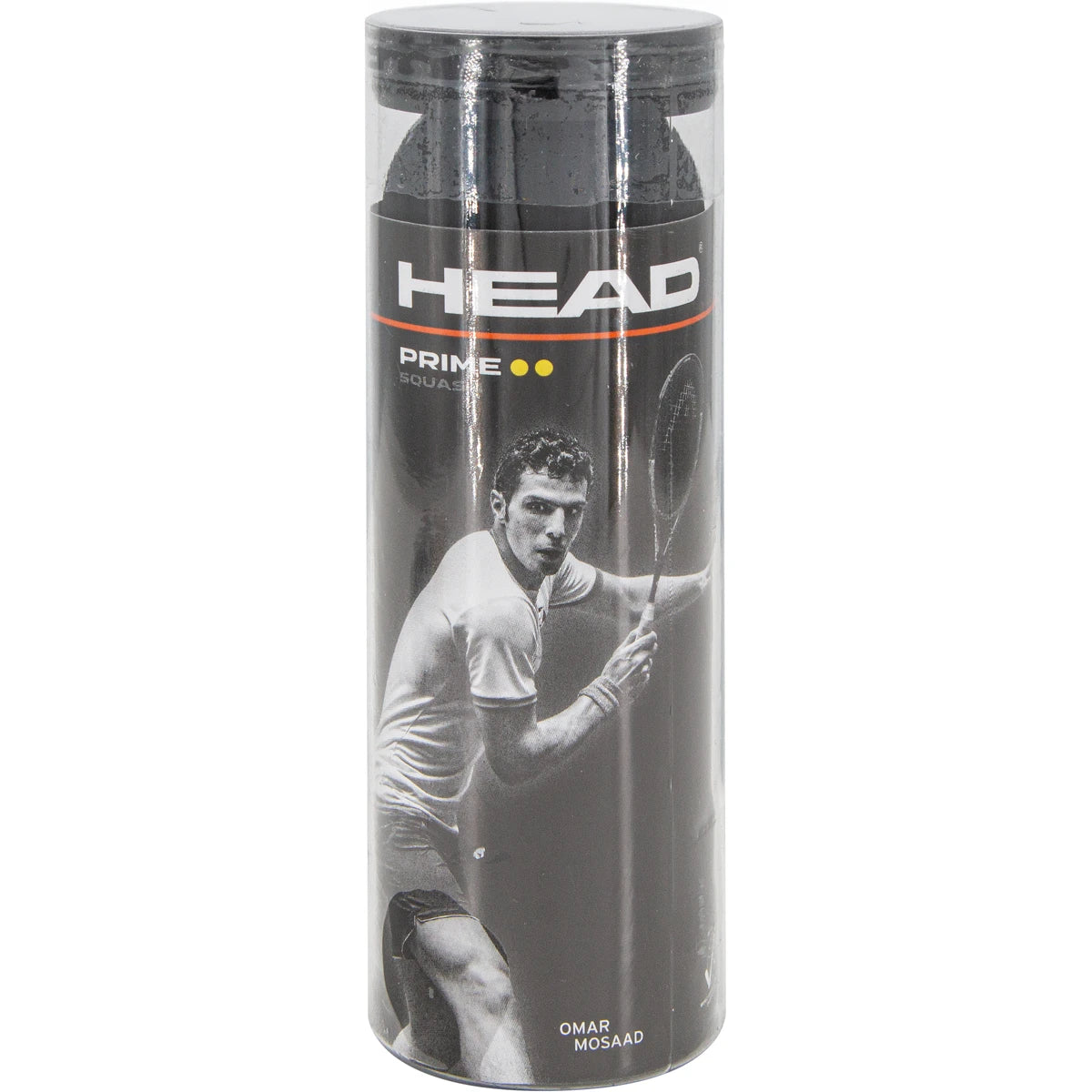 BALLES DE SQUASH HEAD PRIME (X3 - DOUBLE POINT JAUNE)
