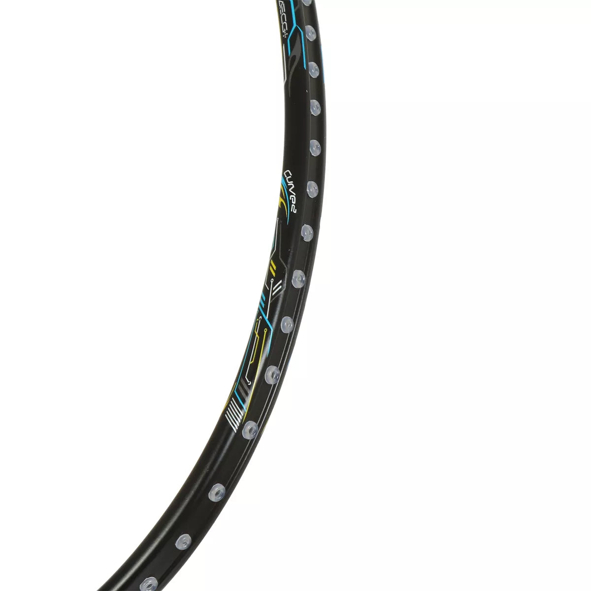 Raquette de Badminton Hundred Aeroflash X Ctrl Black-Blue-Silver (non cordée)