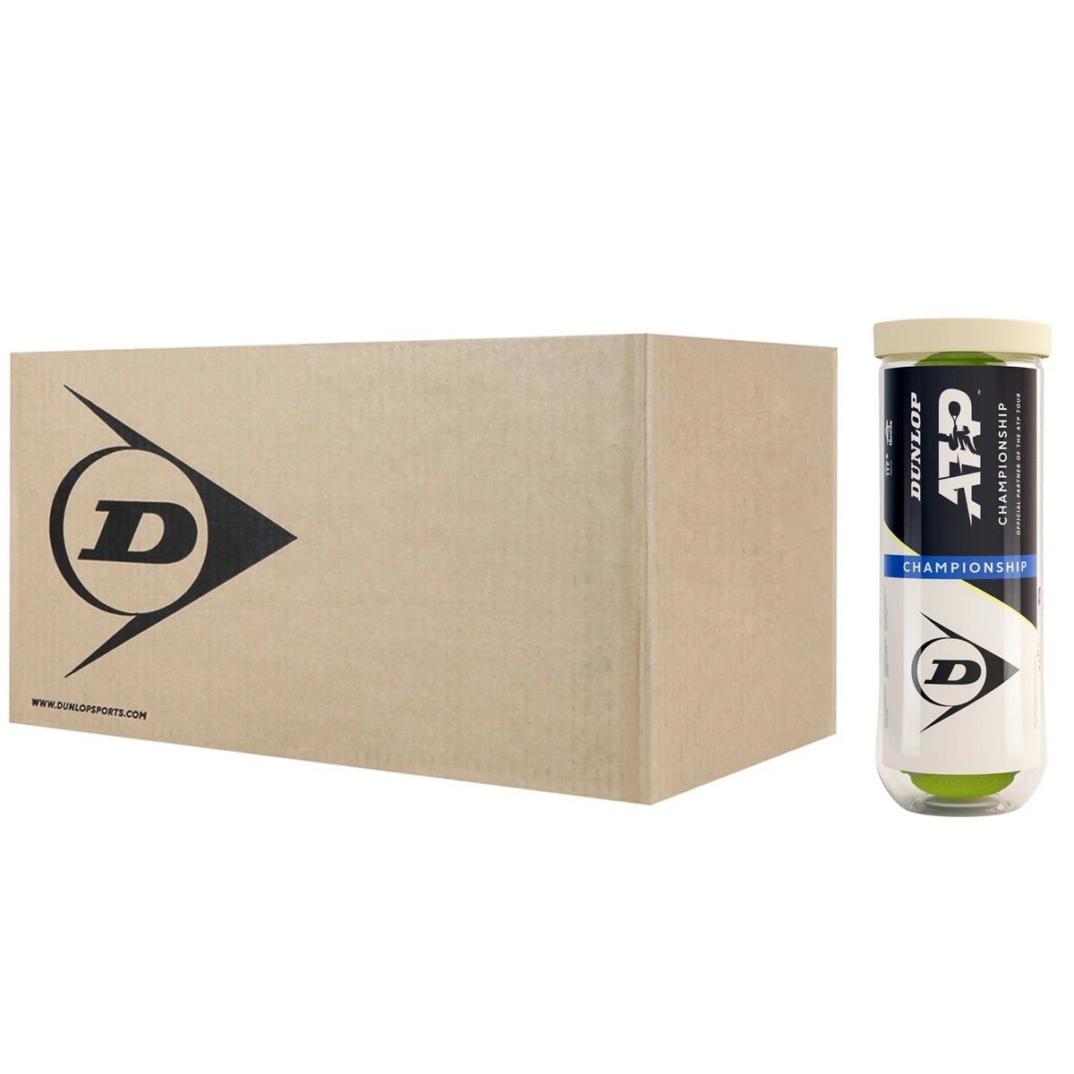 KARTON MIT 24 RÖHREN MIT JE 3 DUNLOP ATP CHAMPIONSHIP BALLEN