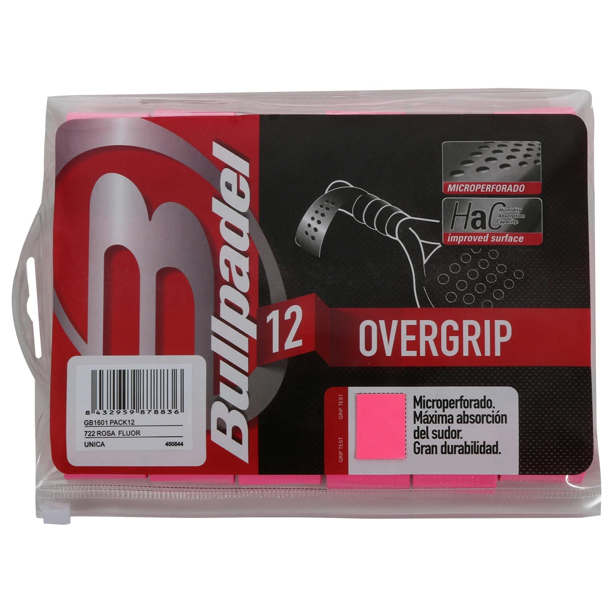 BULLPADEL GB1601 COMFORT OVERGRIPS x12