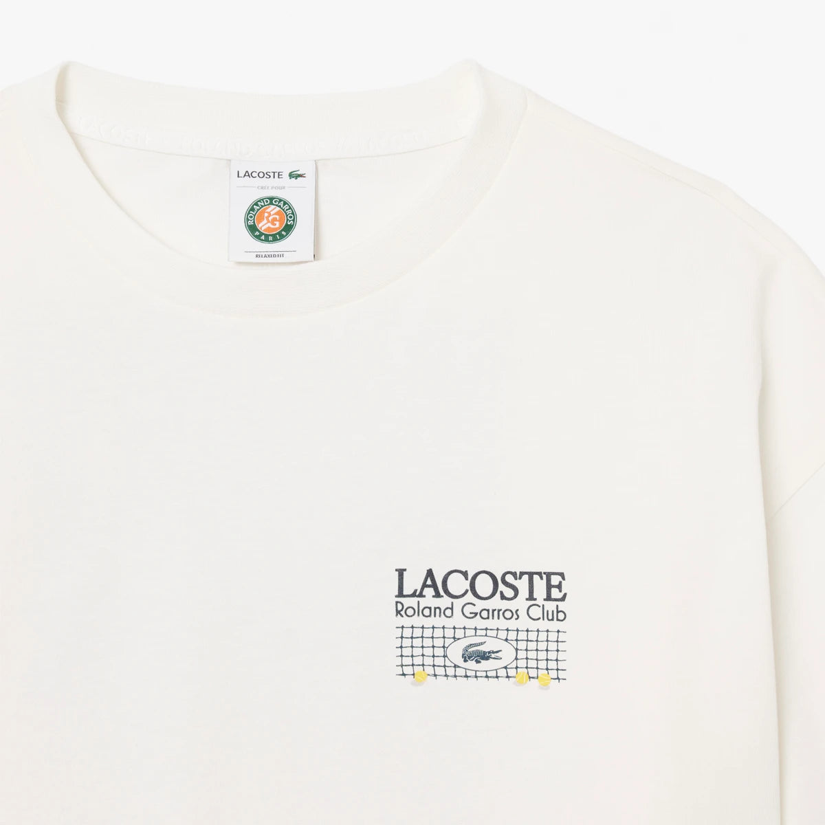 T-SHIRT LACOSTE FEMME ROLAND GARROS GRAPHIQUE