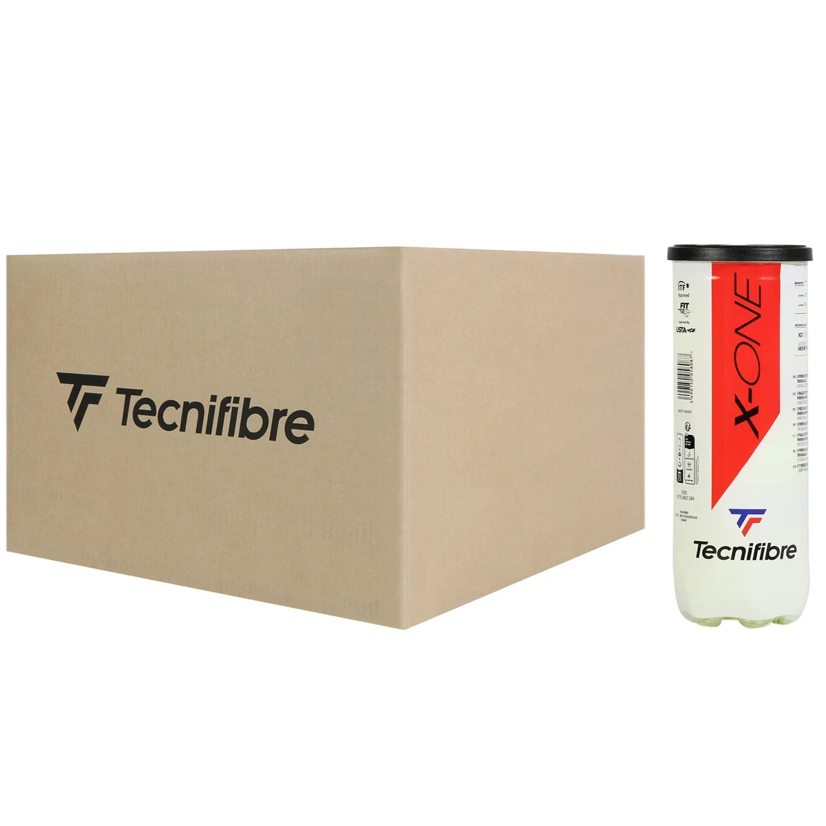 CARTON DE 36 TUBES DE 3 BALLES TECNIFIBRE X ONE