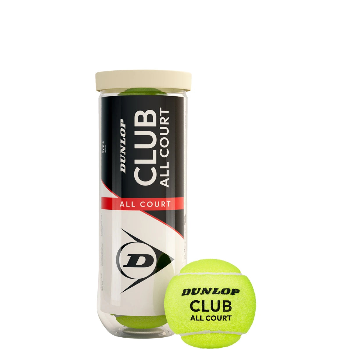 TUBE DE 3 BALLES DUNLOP CLUB ALL COURT