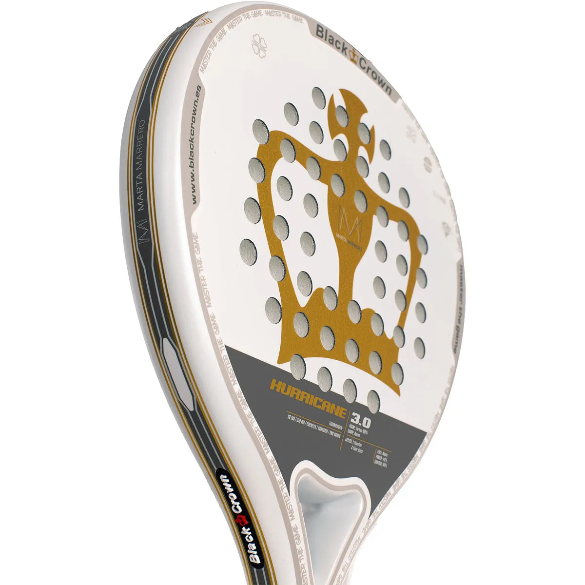 RAQUETTE DE PADEL BLACK CROWN HURRICANE 3.0