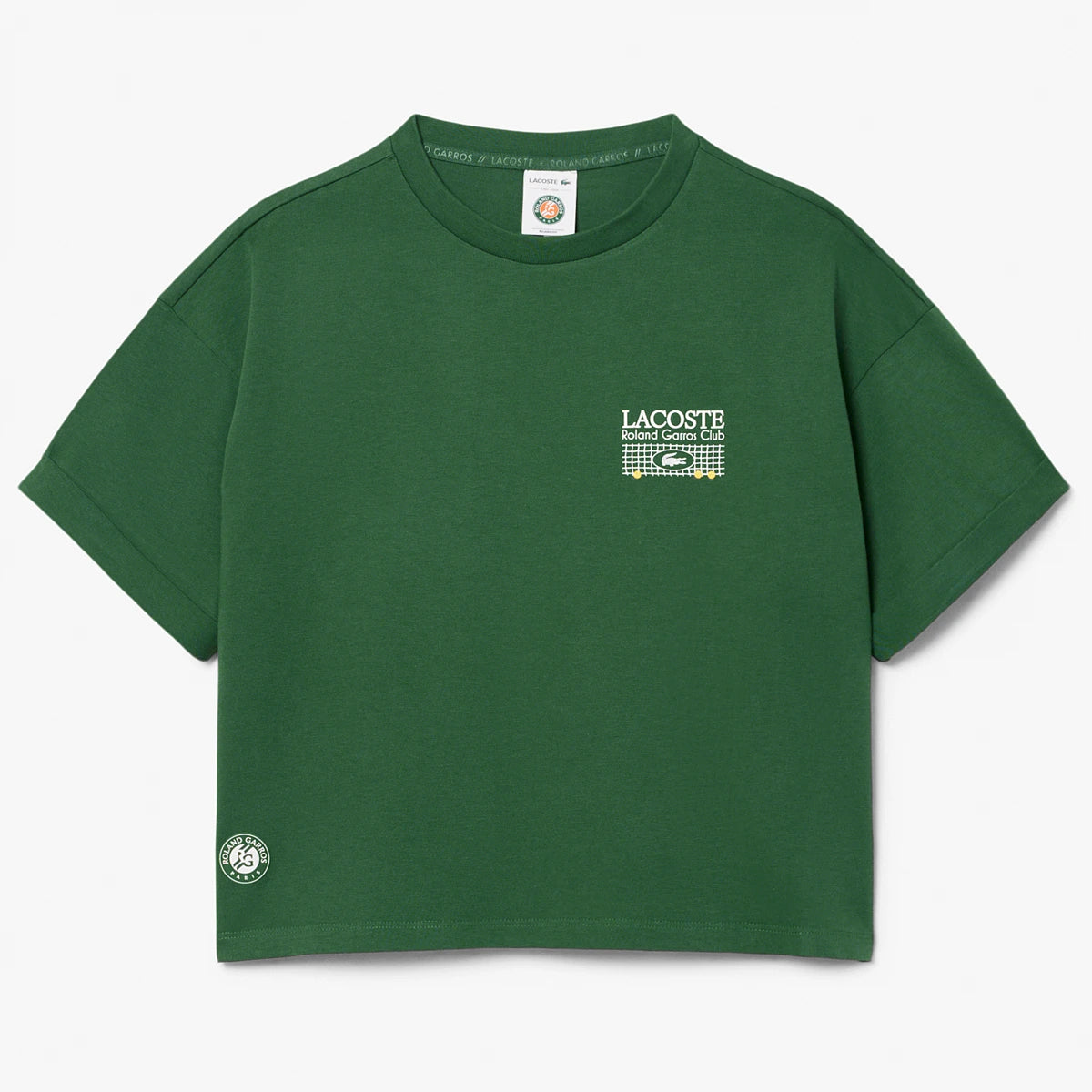 T-SHIRT LACOSTE FEMME ROLAND GARROS GRAPHIQUE