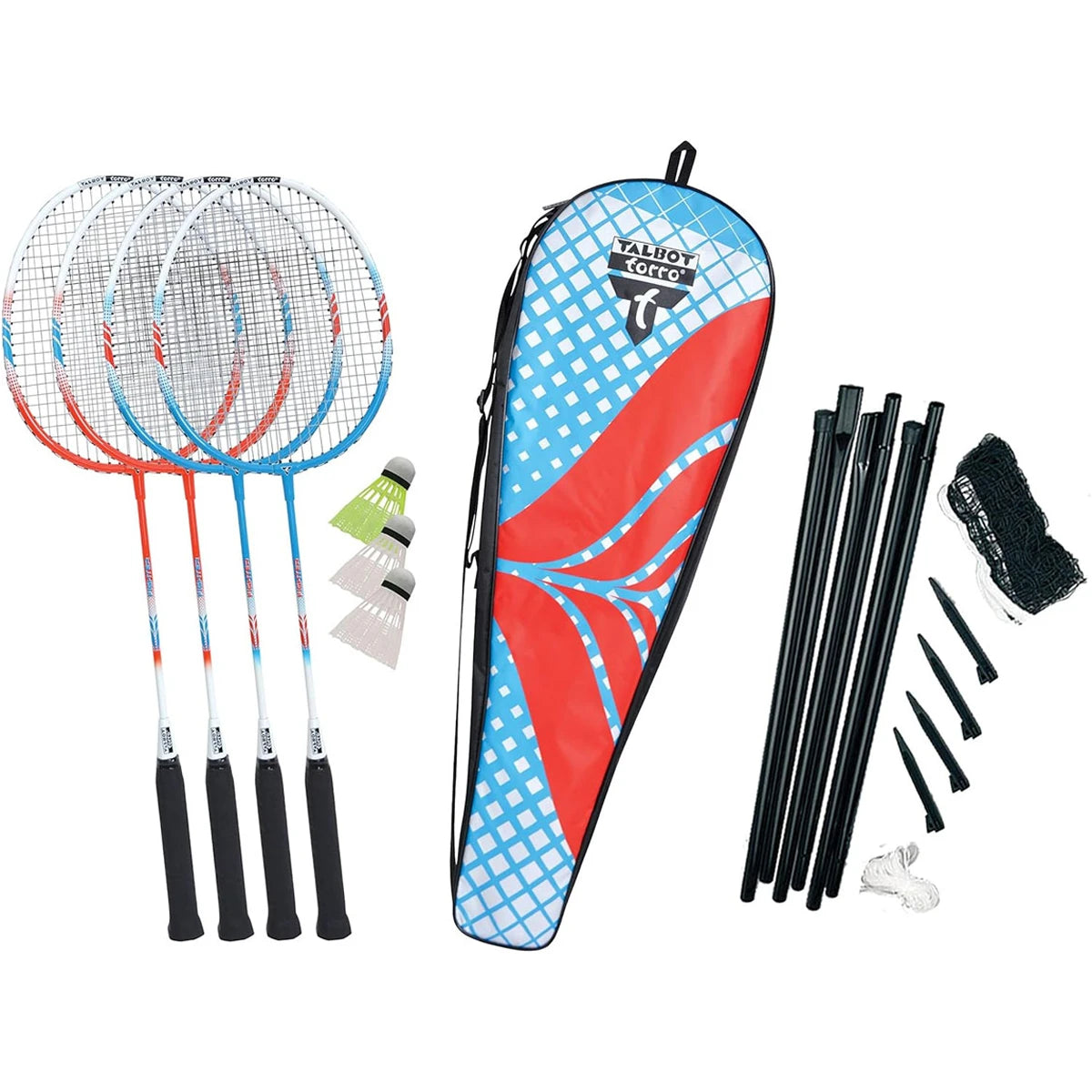 SET BADMINTON TALBOT-TORROT 4 ATTACKER PLUS (CORDEE)