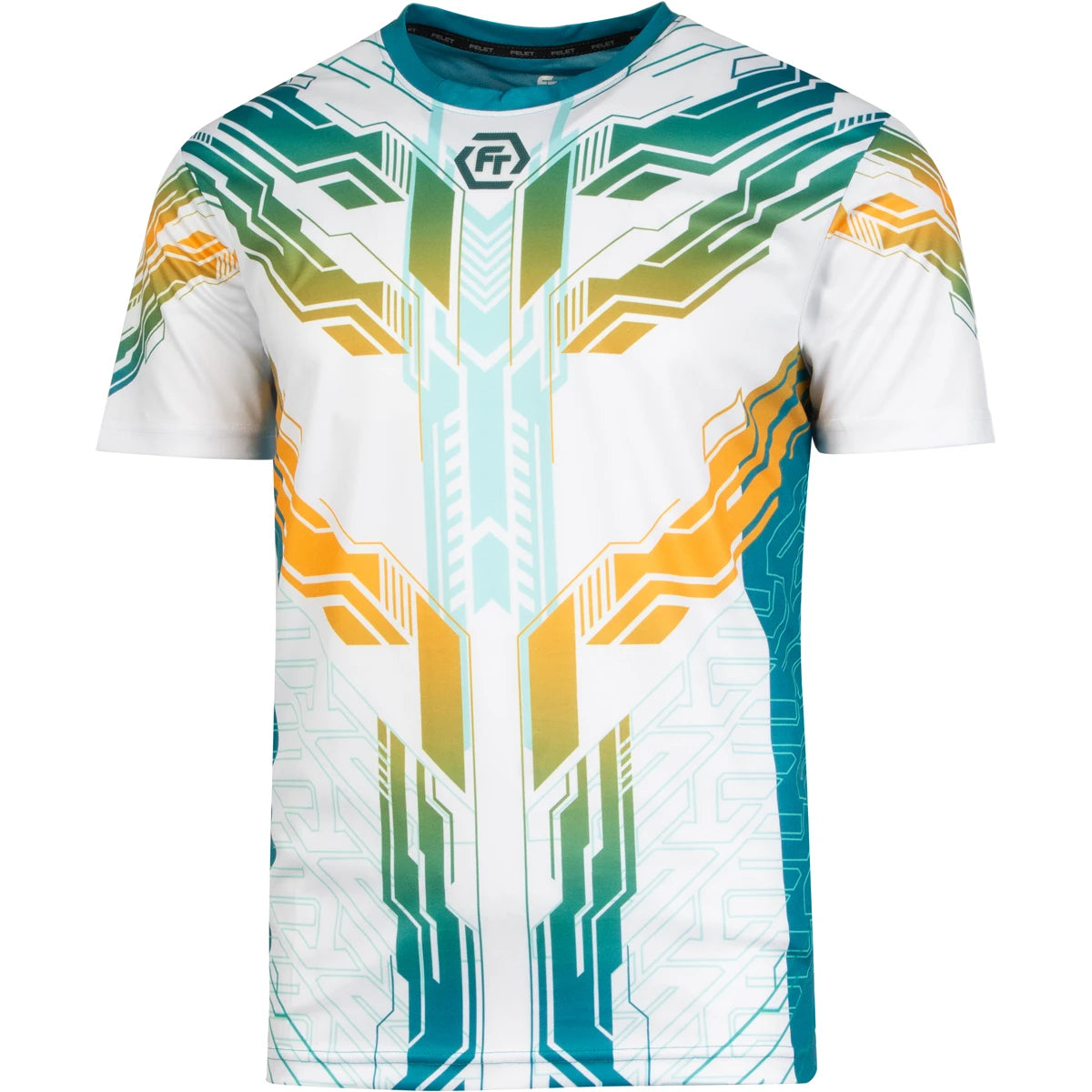 T-SHIRT FELET RN 3622 WHITE/GREEN