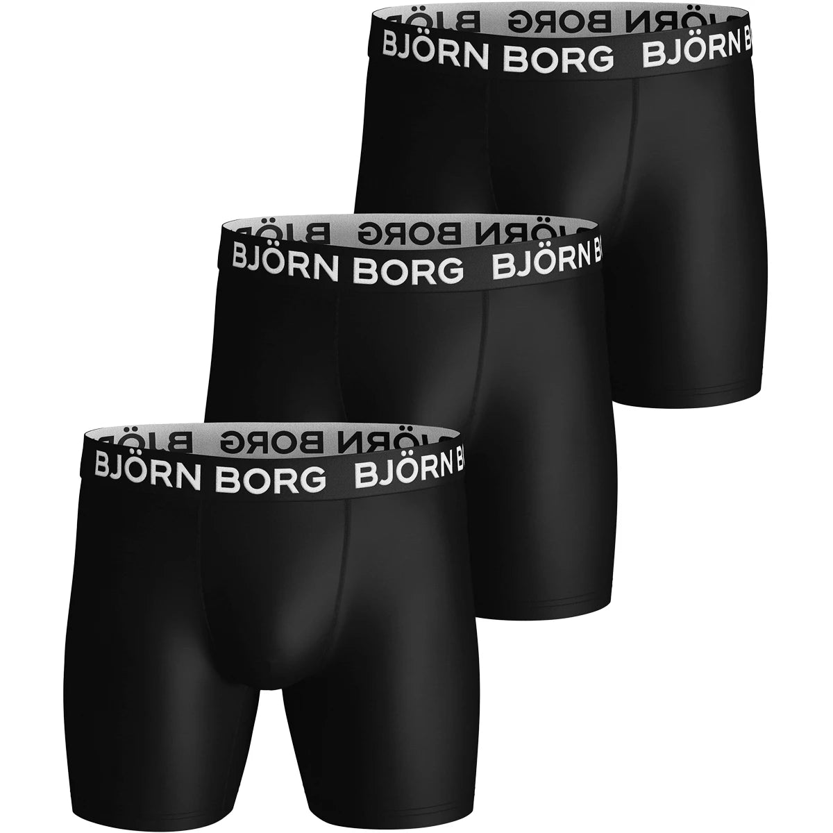 PACK OF 3 BJORN BORG PERFORMANCE BOXERS