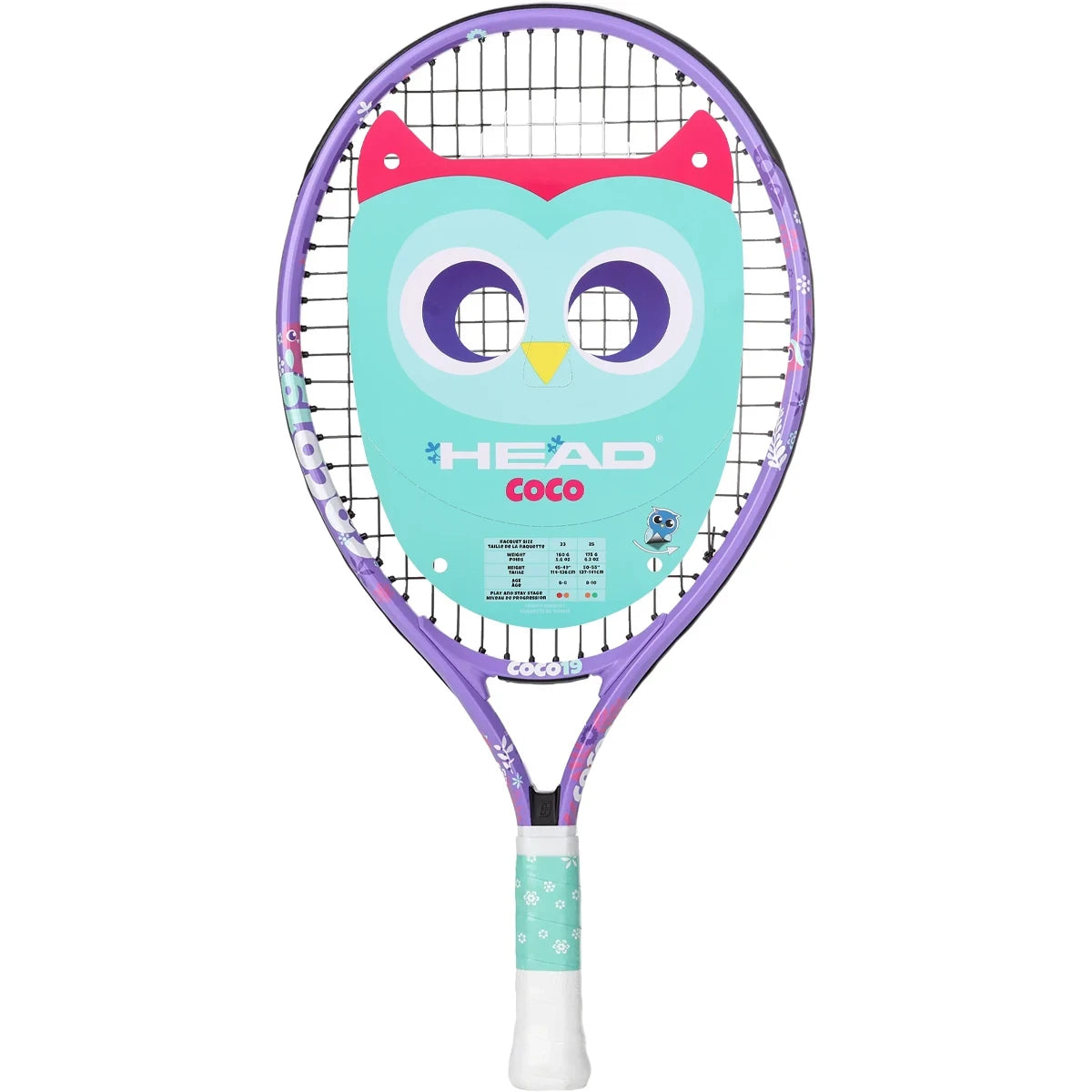 RAQUETTE HEAD JUNIOR COCO 19 VIOLET