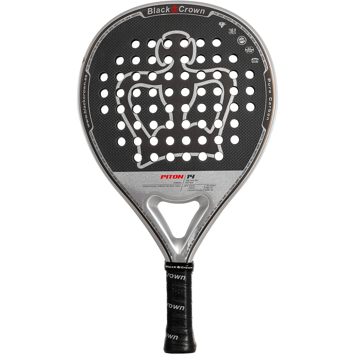 RAQUETTE DE PADEL BLACK CROWN PITON 14