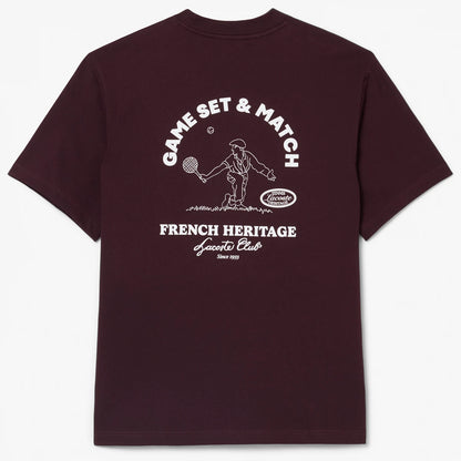 LACOSTE HERITAGE GRAPHIC T-SHIRT
