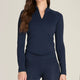 T-SHIRT MANCHE LONGUE WILSON FEMME BASELINE HALF-ZIP