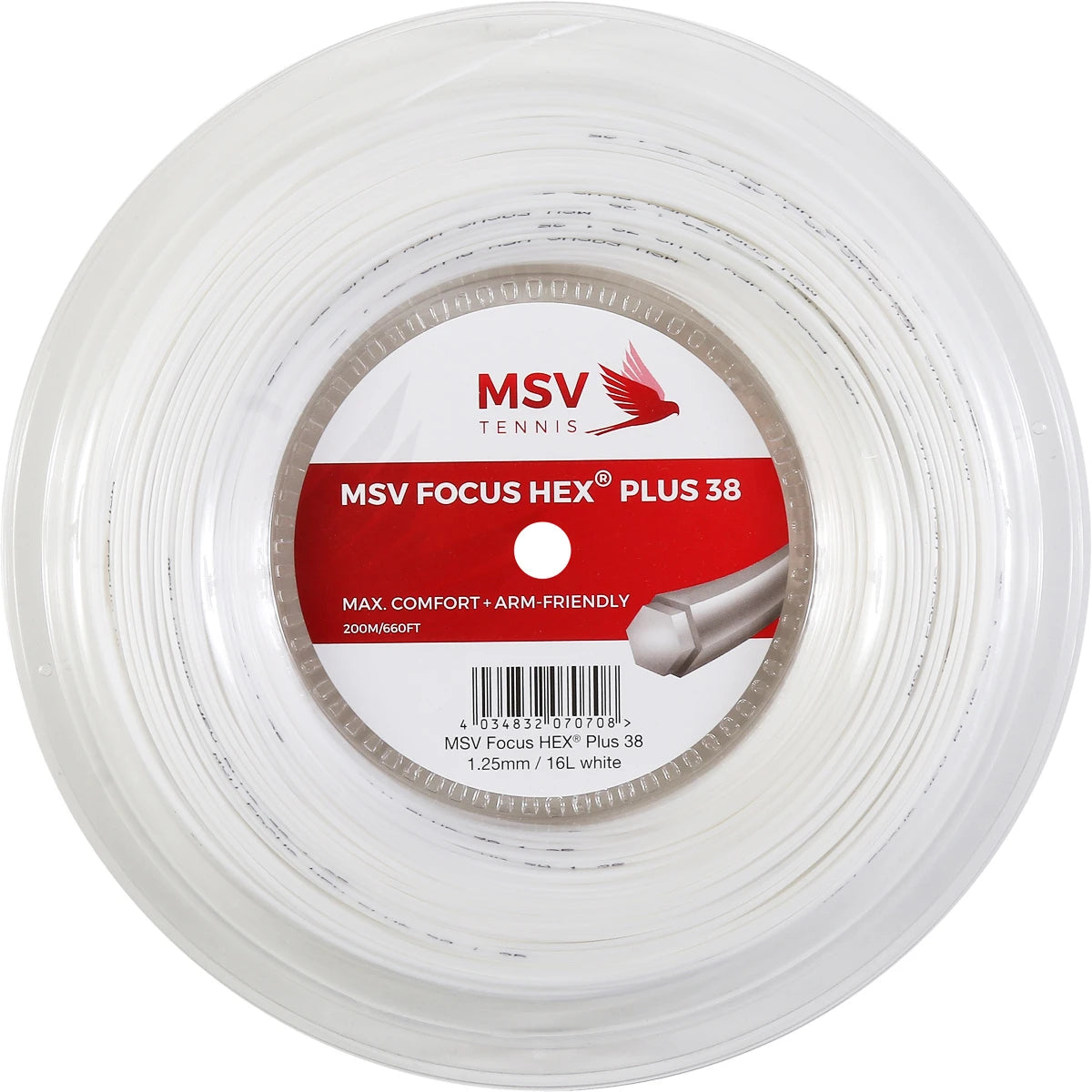 BOBINE MSV FOCUS HEX PLUS 38 (200 METRES)