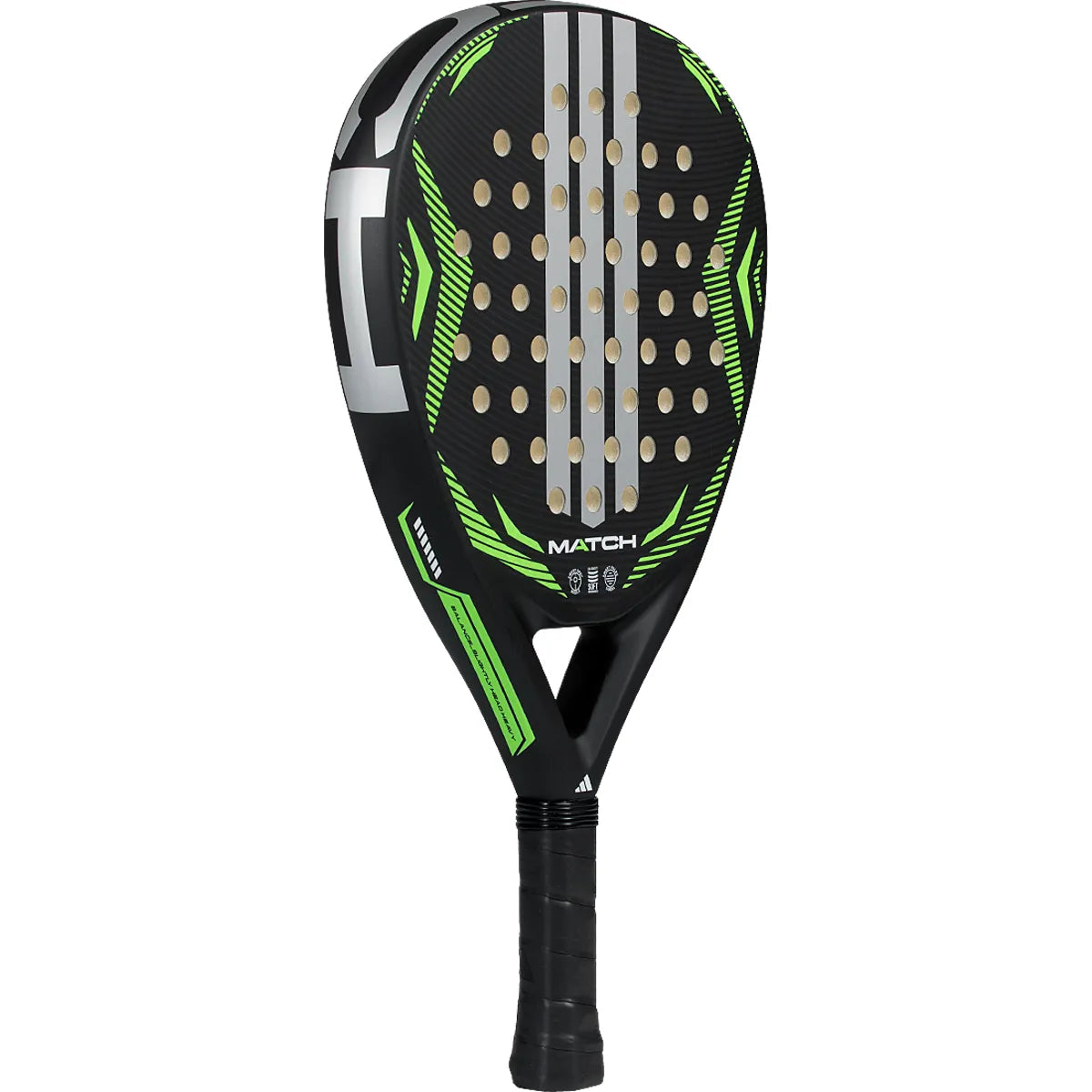 ADIDAS MATCH BLACK/GREEN 2026 PADEL RACKET