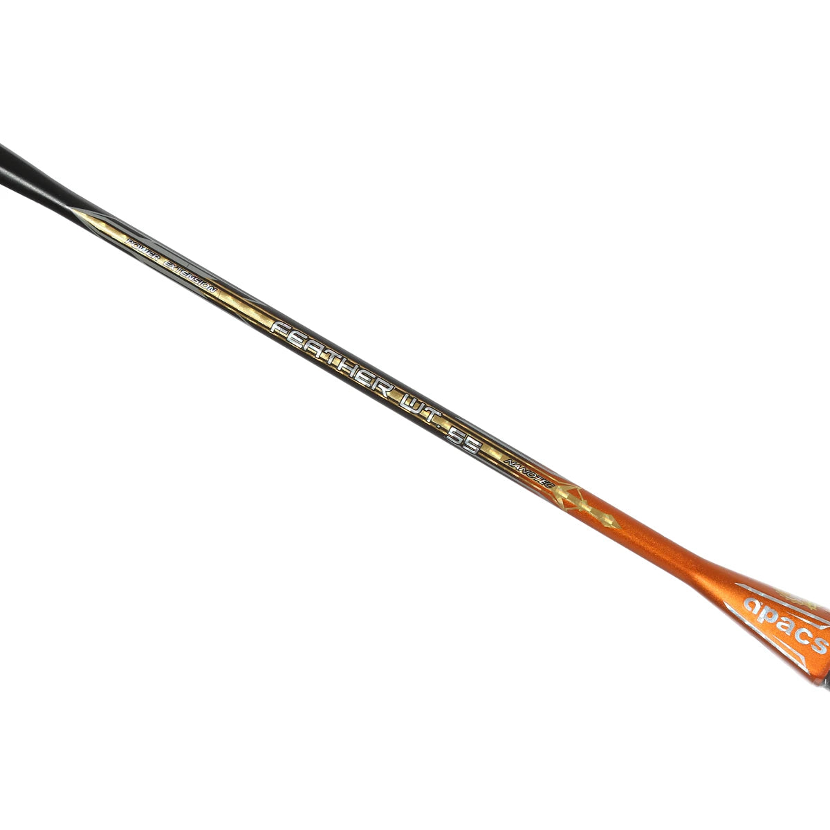 RAQUETTE DE BADMINTON APACS FEATHER WT 55 8U BLACK/ORANGE