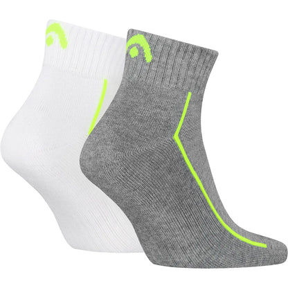 2 PAIRES DE CHAUSSETTES HEAD PERFORMANCE QUARTER (LOW)