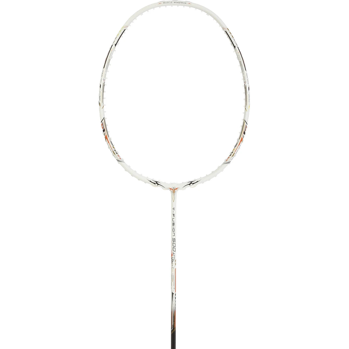 BADMINTONSCHLÄGER HUNDRED T-FUSION 500 ATTK 4U (UNBESAITET)