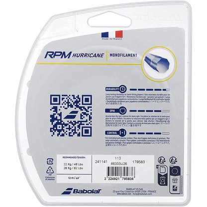 CORDAGE BABOLAT RPM HURRICANE (12 METRES) (EX PRO HURRICANE TOUR)