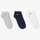 3 PAIRES DE CHAUSSETTES LACOSTE PERFOMANCE LOW CUT