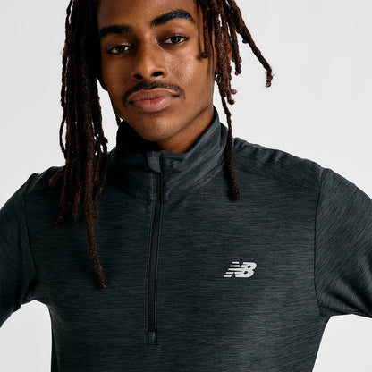 T-SHIRT MANCHES LONGUES NEW BALANCE 1/4 ZIP SPORT ESSENTIALS