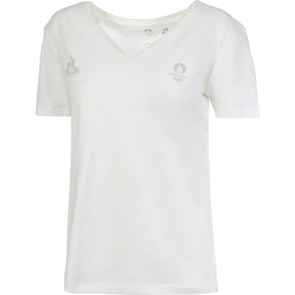 V-NECK LE COQ SPORTIF T-SHIRT PARIS 2024 ESSENTIAL