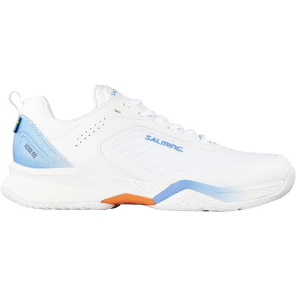 SALMING MEN'S INDOOR FUSION PRO SHOES WHITE/BLUE