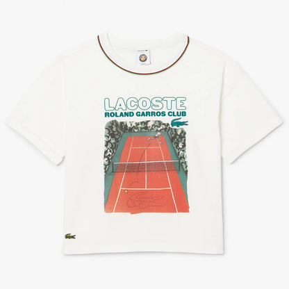 T-SHIRT LACOSTE FEMME ROLAND-GARROS CLUB