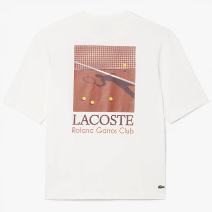 T-SHIRT LACOSTE ROLAND GARROS CLUB GRAPHIQUE