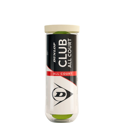 TUBE DE 3 BALLES DUNLOP CLUB ALL COURT