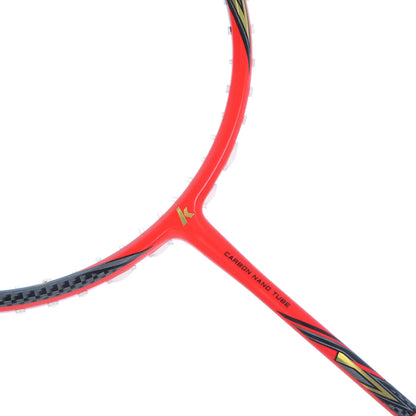 BADMINTONSCHLÄGER KAWASAKI HIGH TENSION G7 RED 5U (OHNE BESAITUNG)