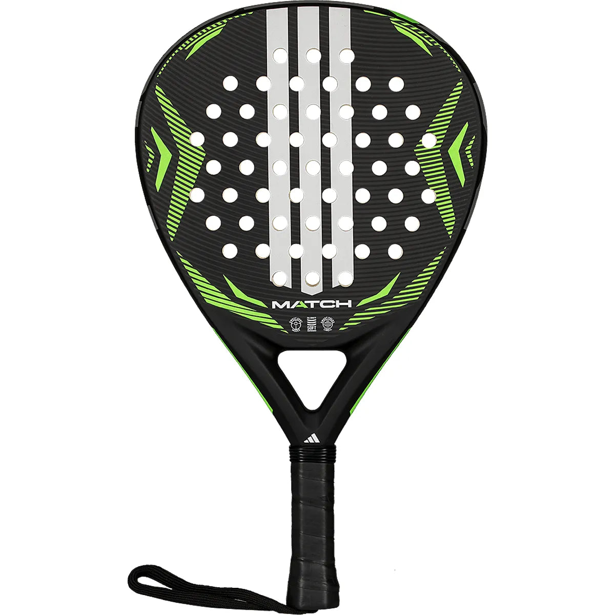 ADIDAS MATCH BLACK/GREEN 2026 PADEL RACKET