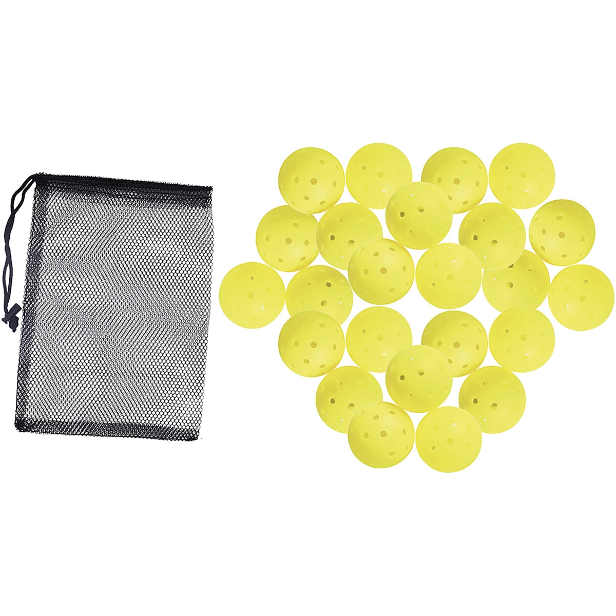 LOT OF 24 OUTDOOR PICKLEBALL BALLS